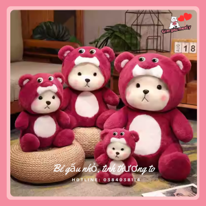 Gấu Đội Mũ Dâu Tây